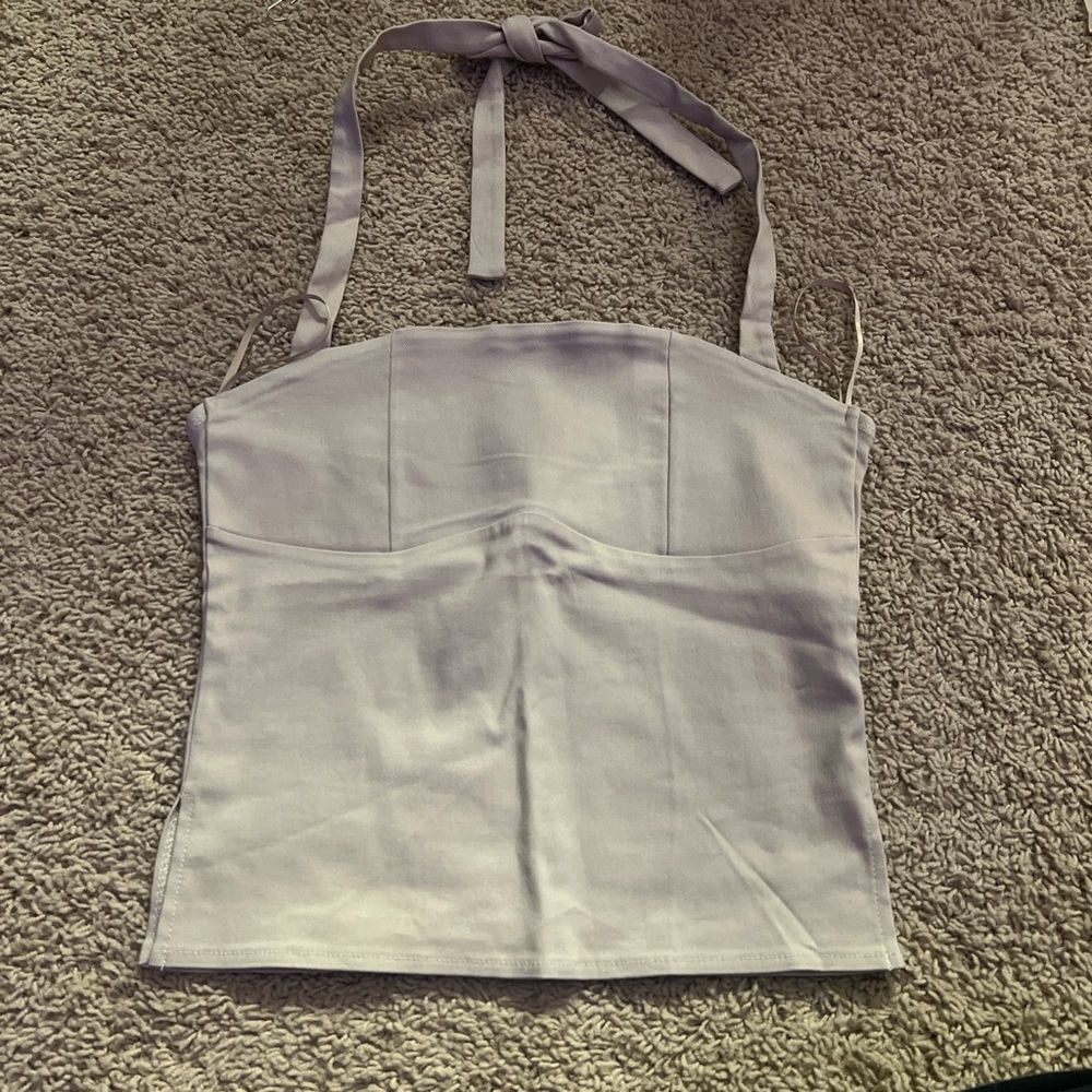 Women's tan edikted halter top